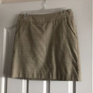 Tan mini skirt